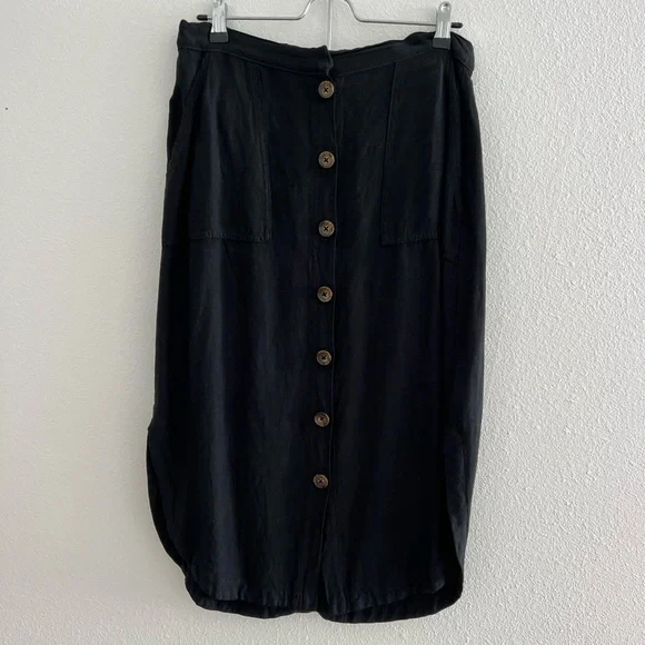 Anthropologie button down skirt size 8 - Picture 2 of 4